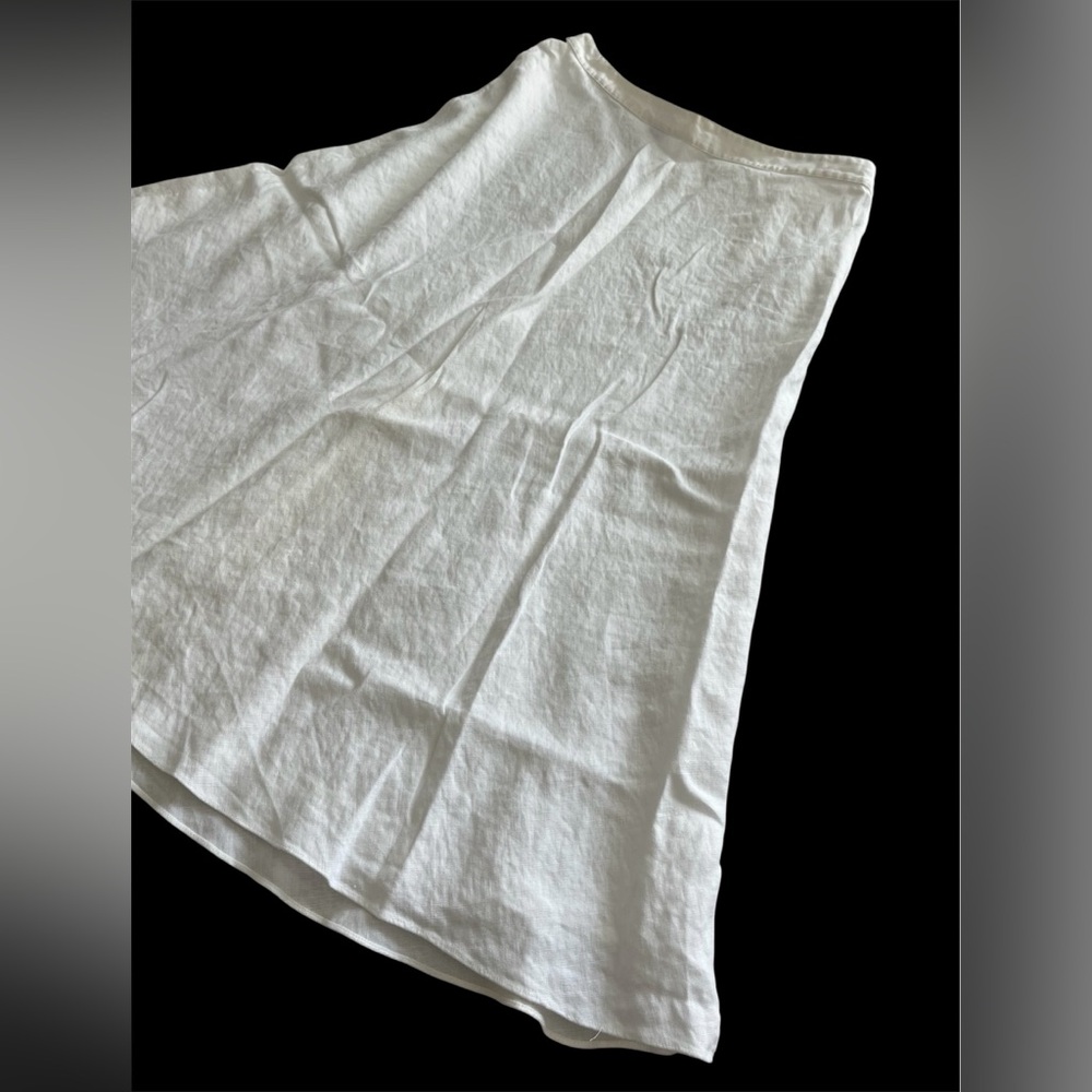 NWOT White Chaps Flared Linen Lined Women’s Maxi Skirt